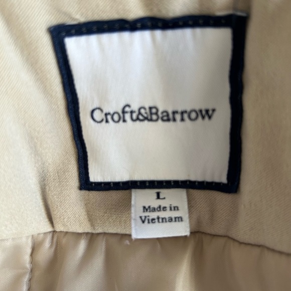 croft & barrow coat jacket woman size large removable hood double zips quilted - Picture 11 of 12